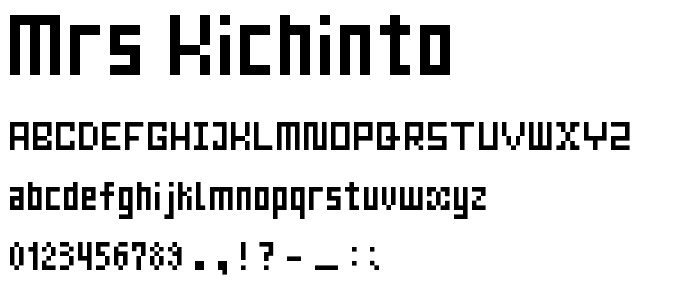 Mrs Kichinto font